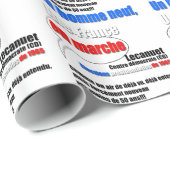 Slogan En Marche Geschenkpapier (Rolleneckpunkt)