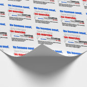 Slogan En Marche Geschenkpapier (Ecke)
