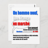 Slogan En Marche Postkarte (Vorne/Hinten)