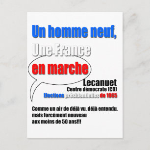 Slogan En Marche Postkarte