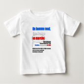 Slogan En Marche White baby tee (Vorderseite)