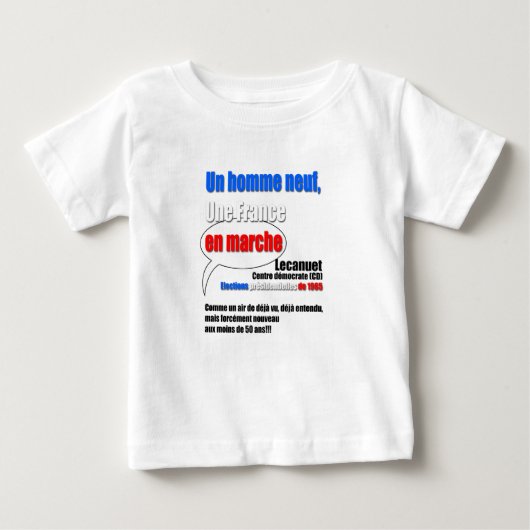 Slogan En Marche White baby tee (Vorderseite)