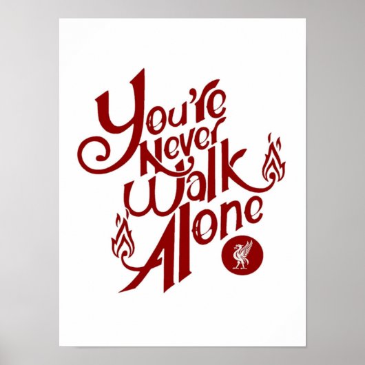 Slogan Football Liverpool "Youll Never Walk Alone" Poster (Vorne)