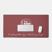 Slogan für einfache Logos Haarstylist Smoky Topaz Schreibtischunterlage (Tastatur & Maus)