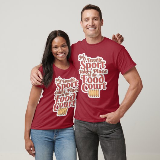 Slogan für konkurrierendes Essen T-Shirt (Unisex)