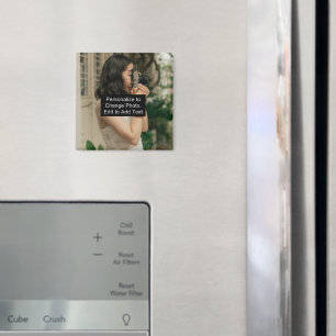 Slogan für Personalisiertes Foto hinzufügen Magnet