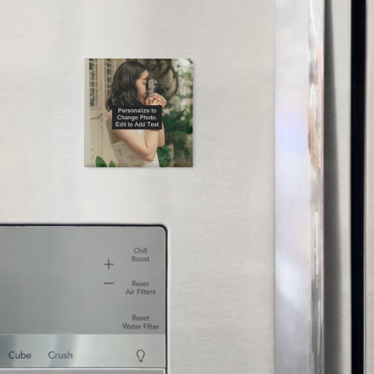 Slogan für Personalisiertes Foto hinzufügen Magnet (In Situ (Kühlschrank))