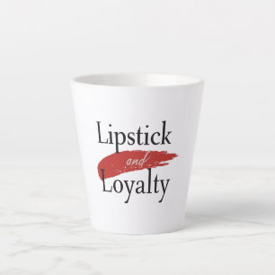 Slogan für treue Mädchen, die Make-up lieben Milchtasse
