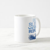 Slogan für Wasserski Kaffeetasse (VorderseiteRechts)