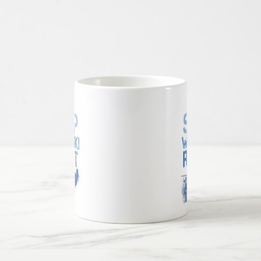 Slogan für Wasserski Kaffeetasse (Mittel)
