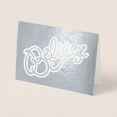 Slogan-Grafik glauben Folienkarte (Vorderseite)