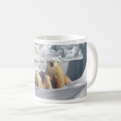 SLOGAN hinzufügen, um Polarbären auf dem Planeten  Kaffeetasse (VorderseiteRechts)