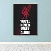 Slogan Liverpool - YNWA Leinwanddruck (Insitu (Holzboden))