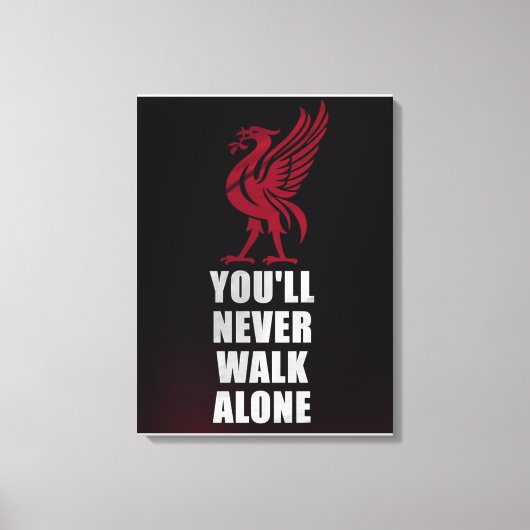 Slogan Liverpool - YNWA Leinwanddruck (Vorderseite)