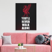 Slogan Liverpool - YNWA Leinwanddruck (Insitu (Wohnzimmer))