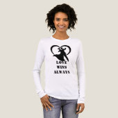 Slogan Long Sleeve T - Shirt | Liebe gewinnt immer (Vorderseite voll)