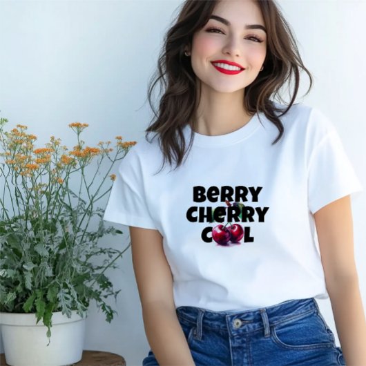 Slogan Mutter Tag der Zwergkirsche T-Shirt