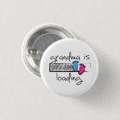 Slogan Oma lädt. Opa en oma worden. Button (Vorne & Hinten)