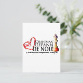 Slogan Postkarte (Stehend Vorderseite)