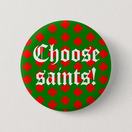Slogan Saints_Alots (Weihnachtsausgabe #1) Button (Vorderseite)