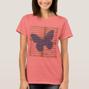 Slogan Schmetterling T-Shirt