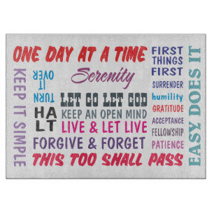 Slogan-Schneidebrett Schneidebrett