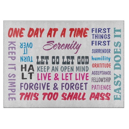 Slogan-Schneidebrett Schneidebrett (Vorderseite)