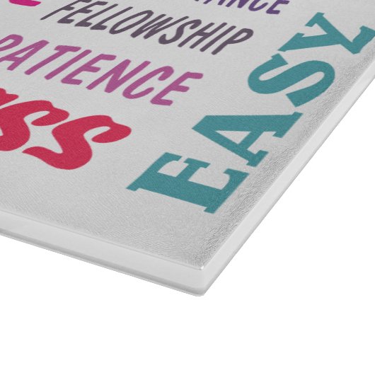 Slogan-Schneidebrett Schneidebrett (Ecke)