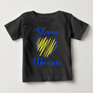 Slogan Slava Ukraini Gloria an die Ukraine Baby T-shirt