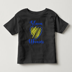 Slogan Slava Ukraini Gloria an die Ukraine Kleinkind T-shirt