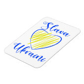 Slogan Slava Ukraini Gloria an die Ukraine Magnet (Linke Seite)
