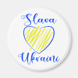 Slogan Slava Ukraini Gloria an die Ukraine Magnet