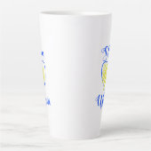 Slogan Slava Ukraini Gloria an die Ukraine Milchtasse (Vorderseite)