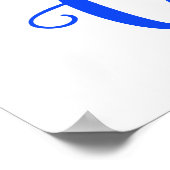 Slogan Slava Ukraini Gloria an die Ukraine Poster (Ecke)