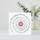 Slogan Spiral Card Karte (Stehend Vorderseite)