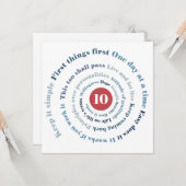 Slogan Spiral Card Karte (Vorderseite/Rückseite Beispiel)