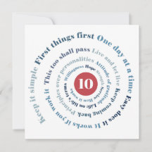 Slogan Spiral Card