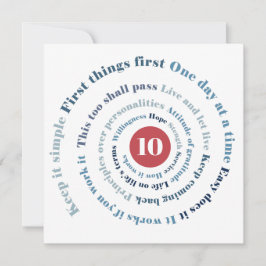 Slogan Spiral Card Karte