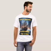Slogan: Starlight nachjagen, zu dir segeln T-Shirt (Vorne ganz)