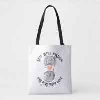 Slogan-Strick mit Leidenschaft-Purl mit Liebe