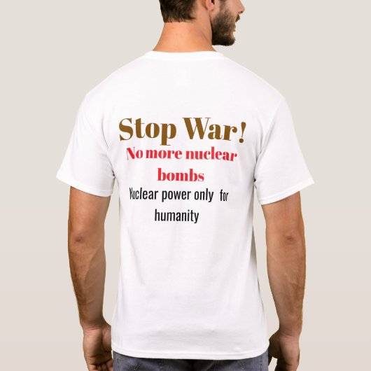 Slogan-T-Shirt T-Shirt (Rückseite)