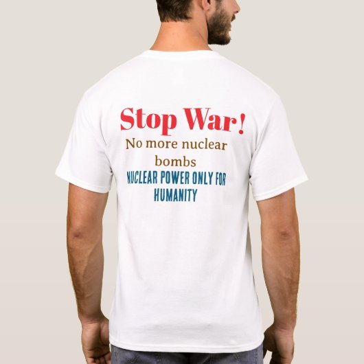 Slogan-T-Shirt T-Shirt (Rückseite)