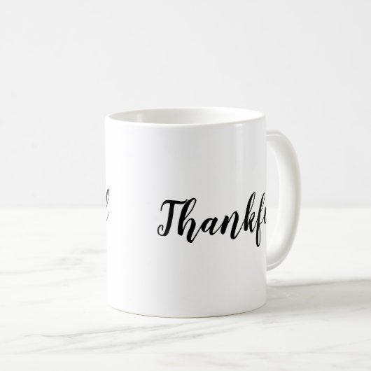 Slogan Tasse | Dankbar | Angebot (VorderseiteRechts)