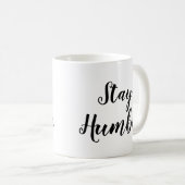 Slogan Tasse | Demut Bleibe | Angebot (VorderseiteRechts)