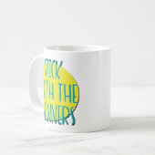 Slogan-Tasse der Gewinner-Erholung Kaffeetasse (Vorderseite Links)