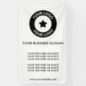 Slogan und Textwerbung für kundenspezifische Firme Banner (Vertikal)