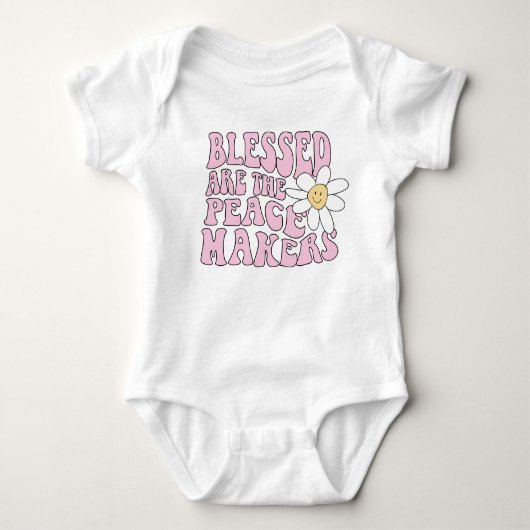 Slogan von Daisy and Peace Makers Baby Strampler (Vorderseite)