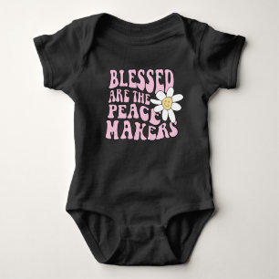 Slogan von Daisy and Peace Makers Baby Strampler