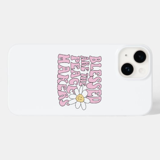 Slogan von Daisy and Peace Makers Case-Mate iPhone Hülle (Rückseite (Horizontal))