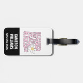 Slogan von Daisy and Peace Makers Gepäckanhänger (Rückseite horizontal)